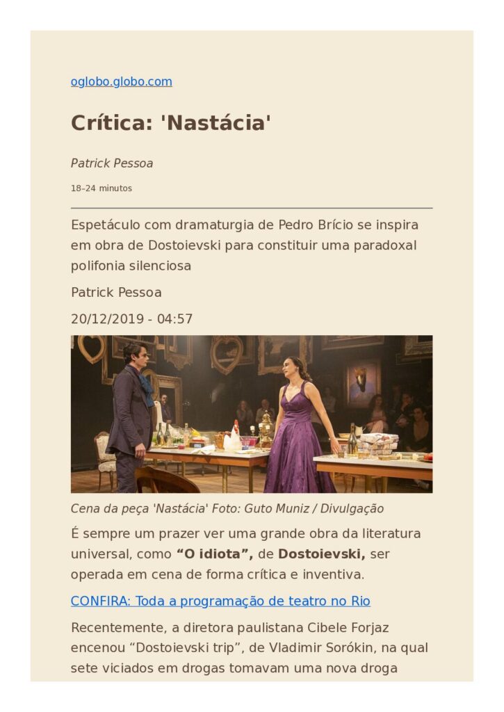 O Globo | Rio Show